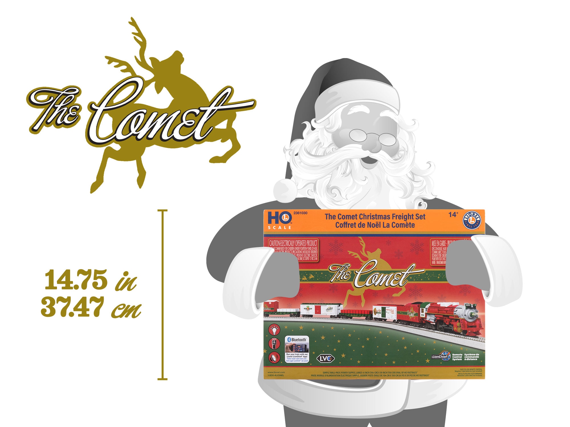 HO "The Comet" Christmas Freight Set