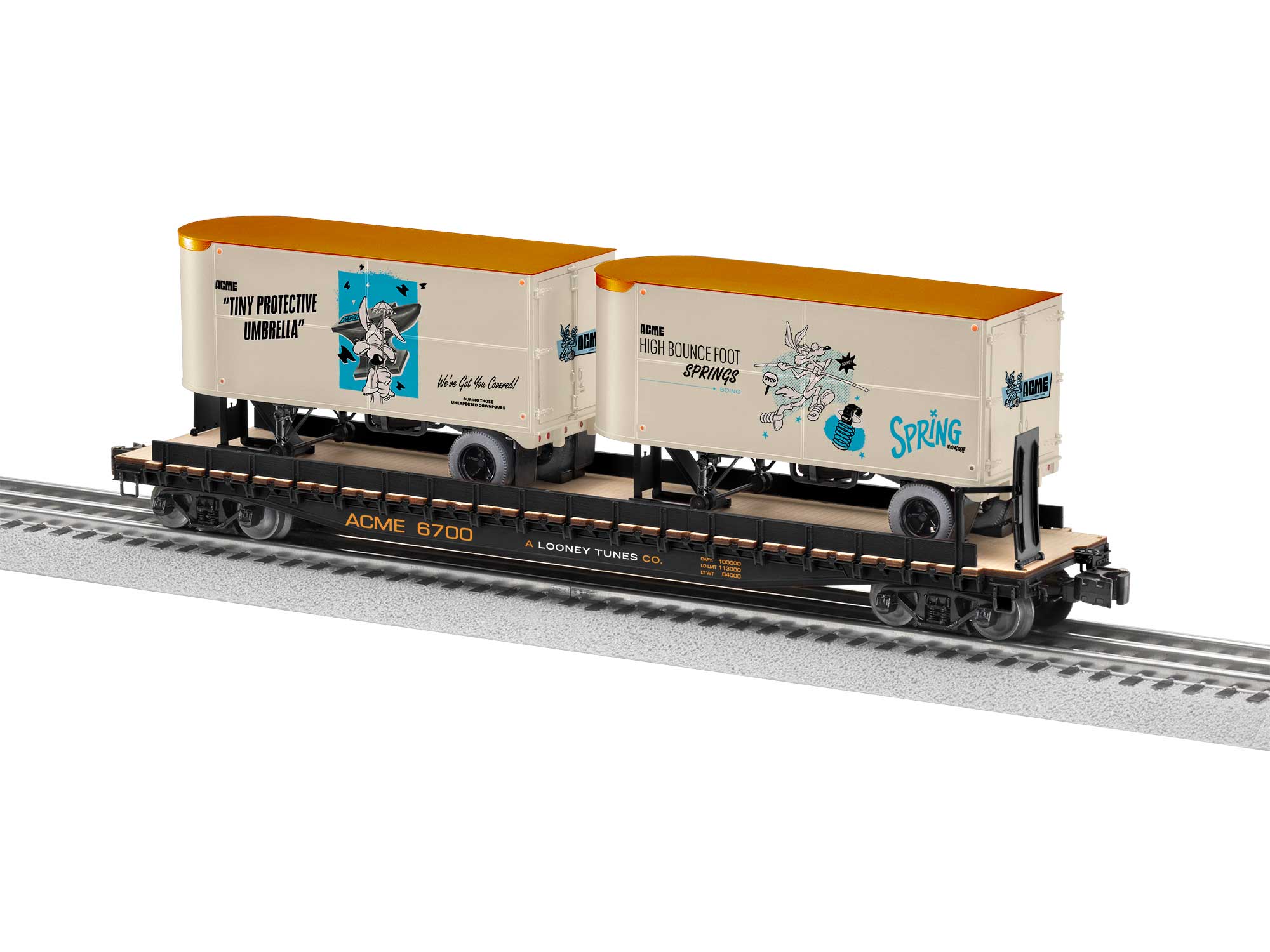 ACME 50' TOFC Flatcar w/2 20' Trailers