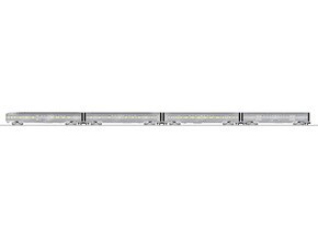Chicago Burlington & Quincy 21" Passenger Car 4-Pack
