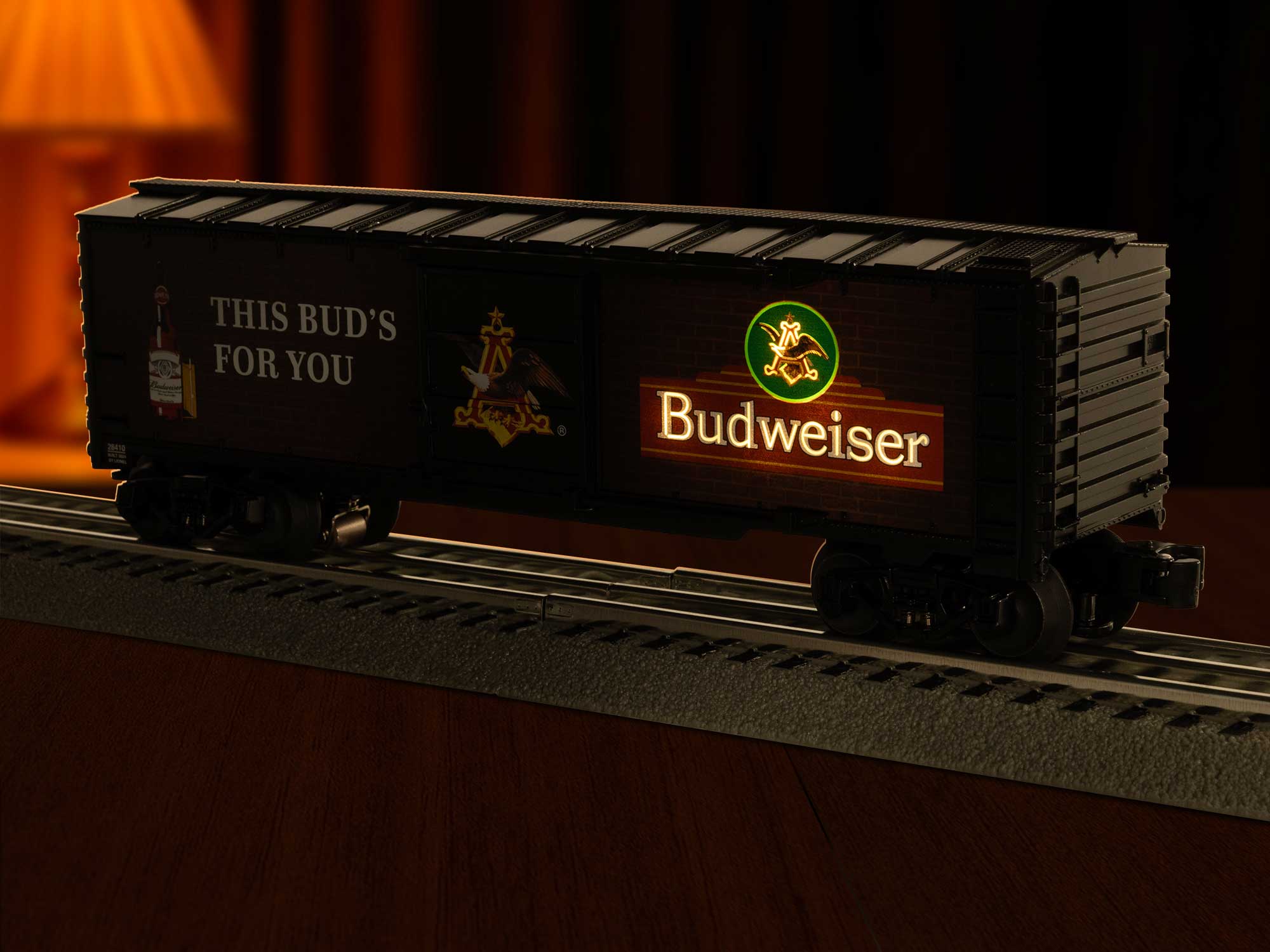 Budweiser Illuminated Bar Sign Reefer