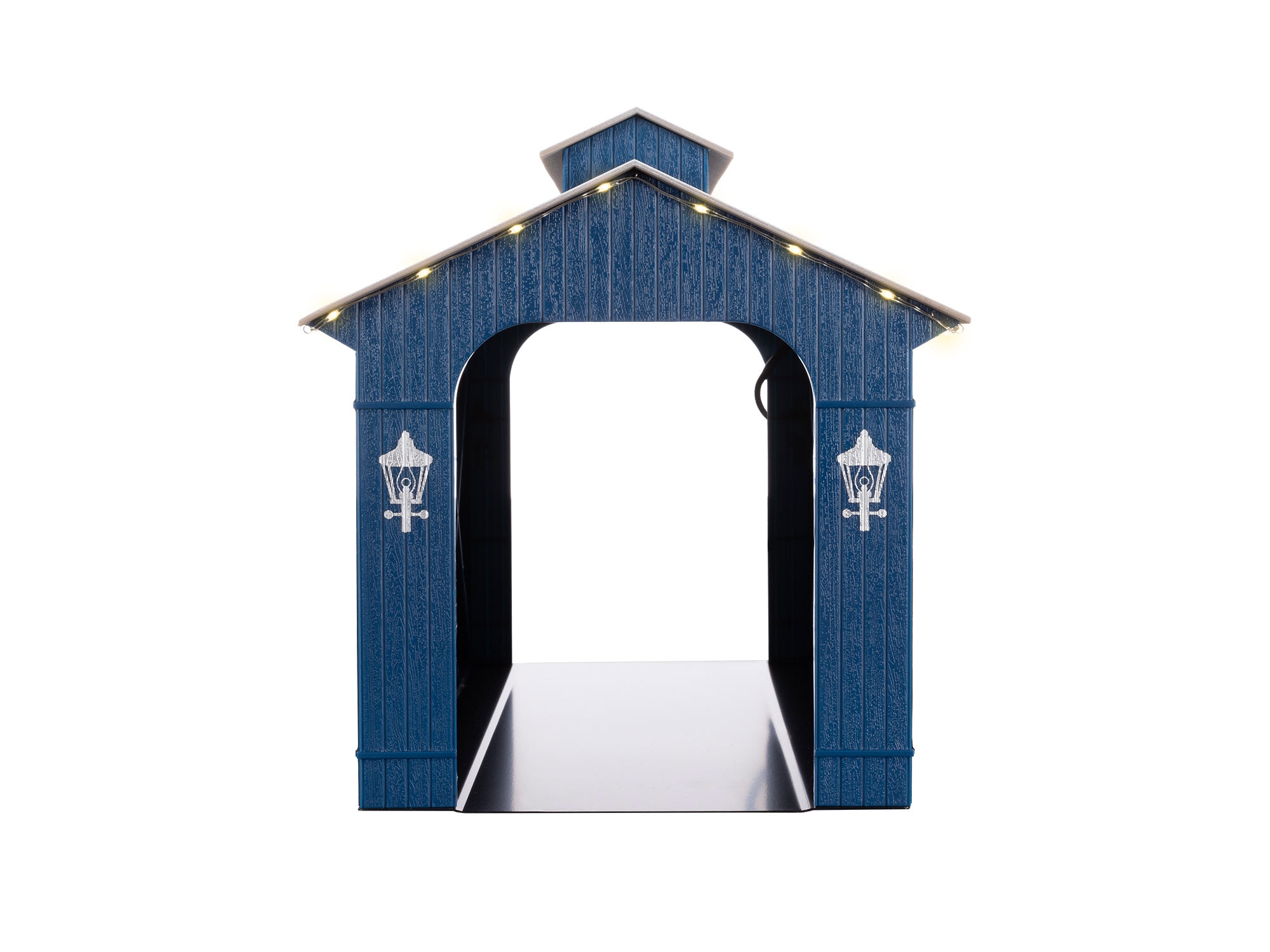 Thomas Kinkade Christmas Light Express Covered Bridge