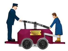 THE POLAR EXPRESS™ Windup Handcar