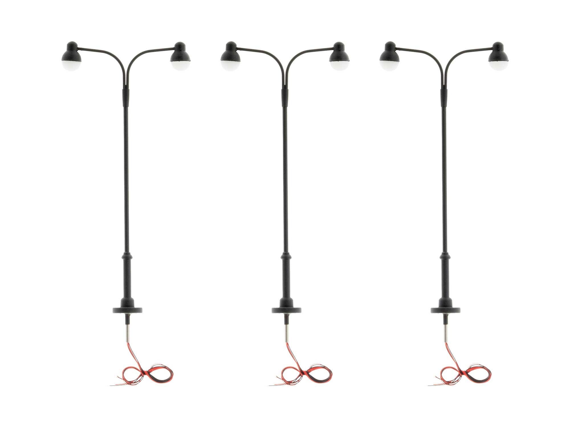 Double Arm Globe - Black 3-Pack