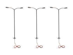 Double Arm Parking Lights - Black 3-Pack