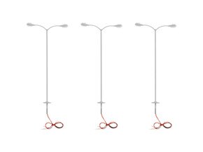 Double Arm Parking Lights - Gray 3-Pack