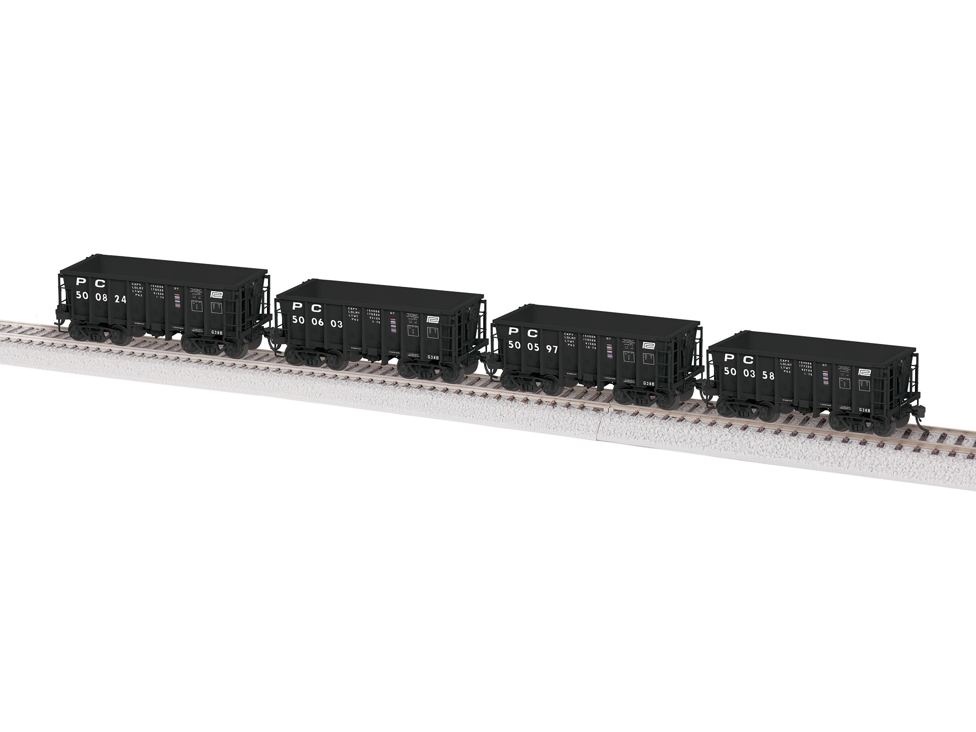 Penn Central (A) G38B 4 pack 1 Nos. 500358, 500597, 500603, 500824