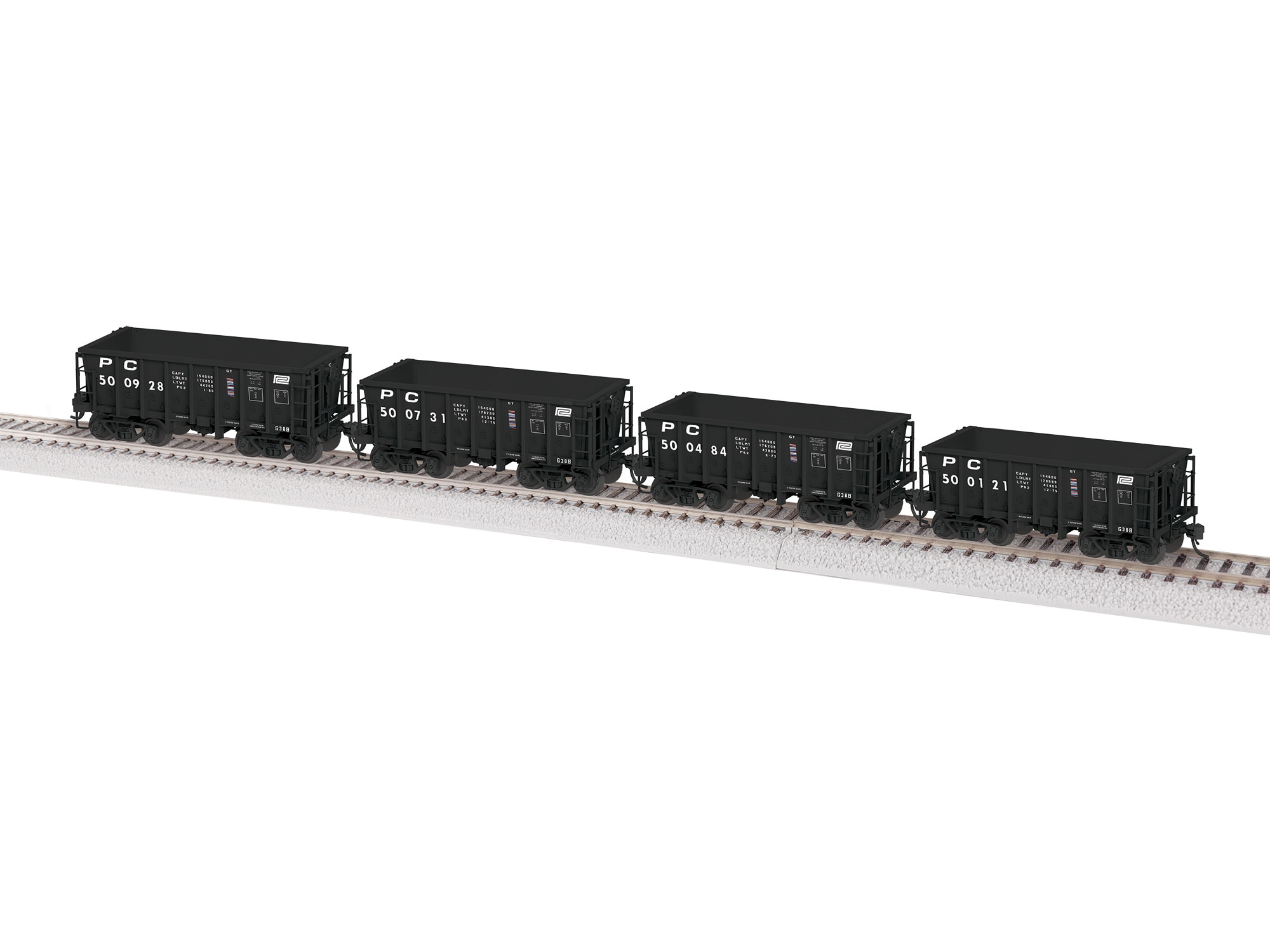 Penn Central (B) G38B 4 pack 1 Nos. 500121, 500484, 500731, 500928