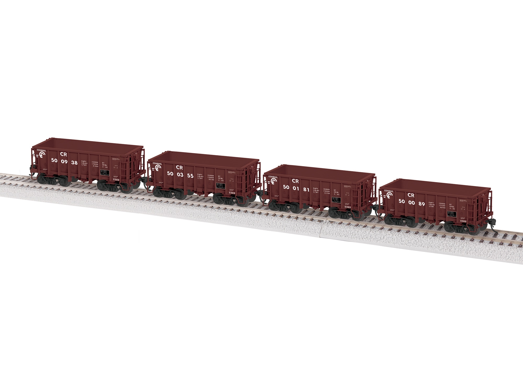 Conrail G38B (BRN A) 4 pack 1 Nos. 500089, 500181, 500355, 500938