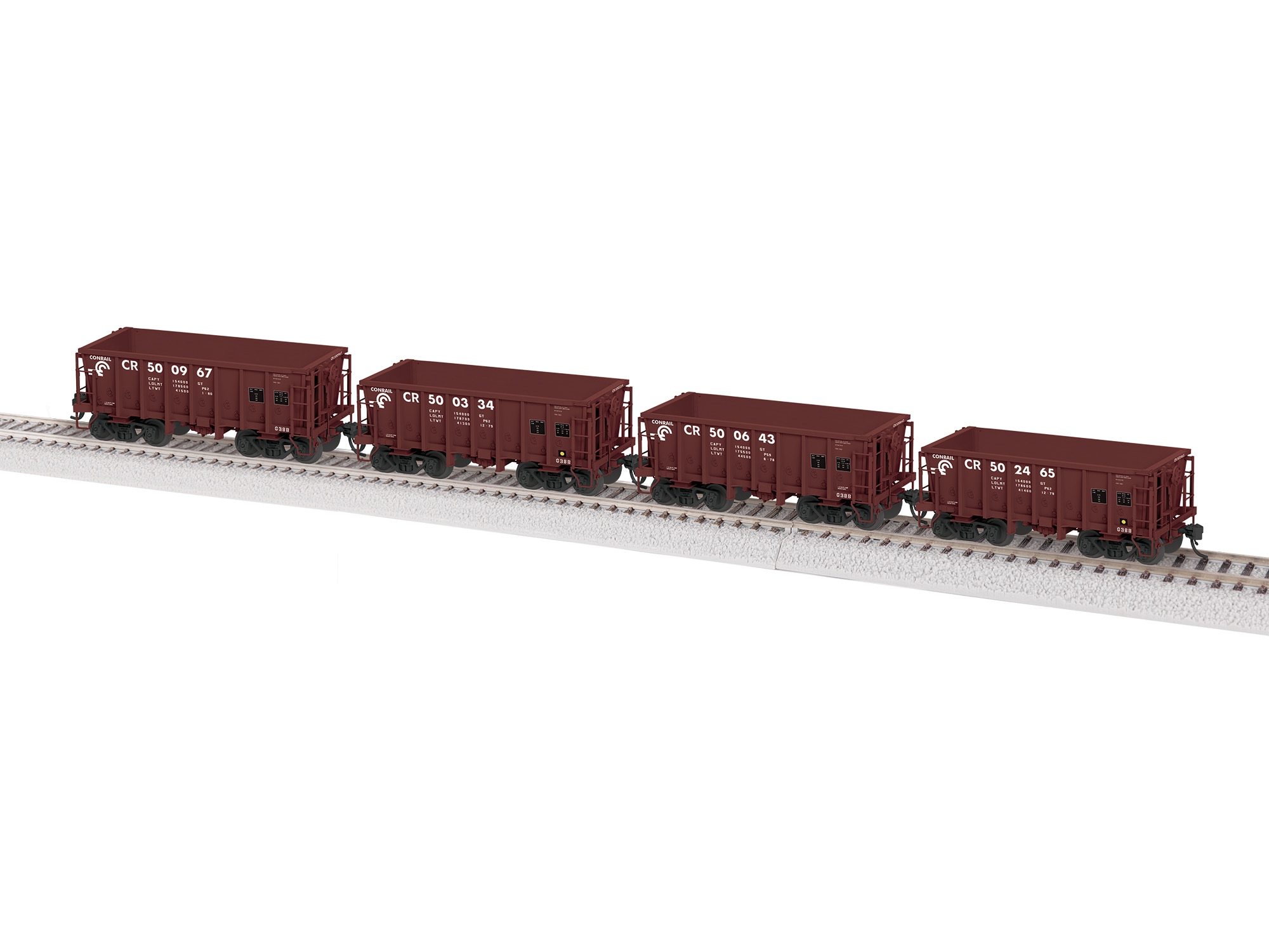 Conrail G38B (BRN B) 4 pack 1 Nos. 500334, 500643, 500967, 502456