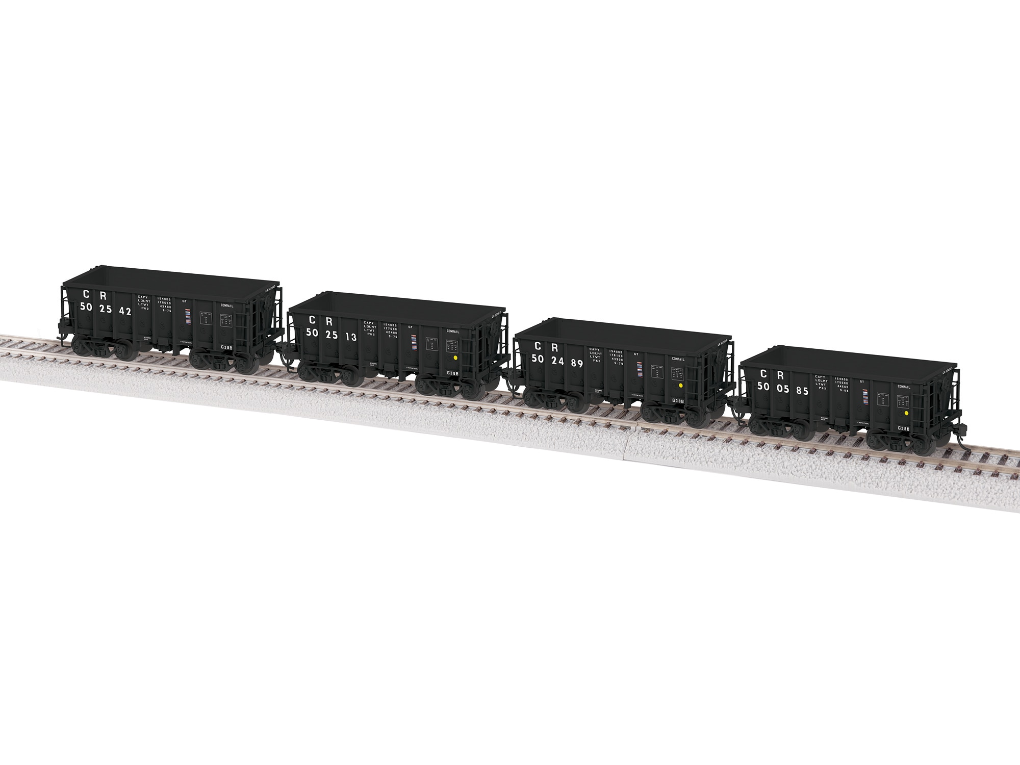 Conrail G38B (BLK) 4 pack 2 Nos. 500585, 502489, 502513, 502542