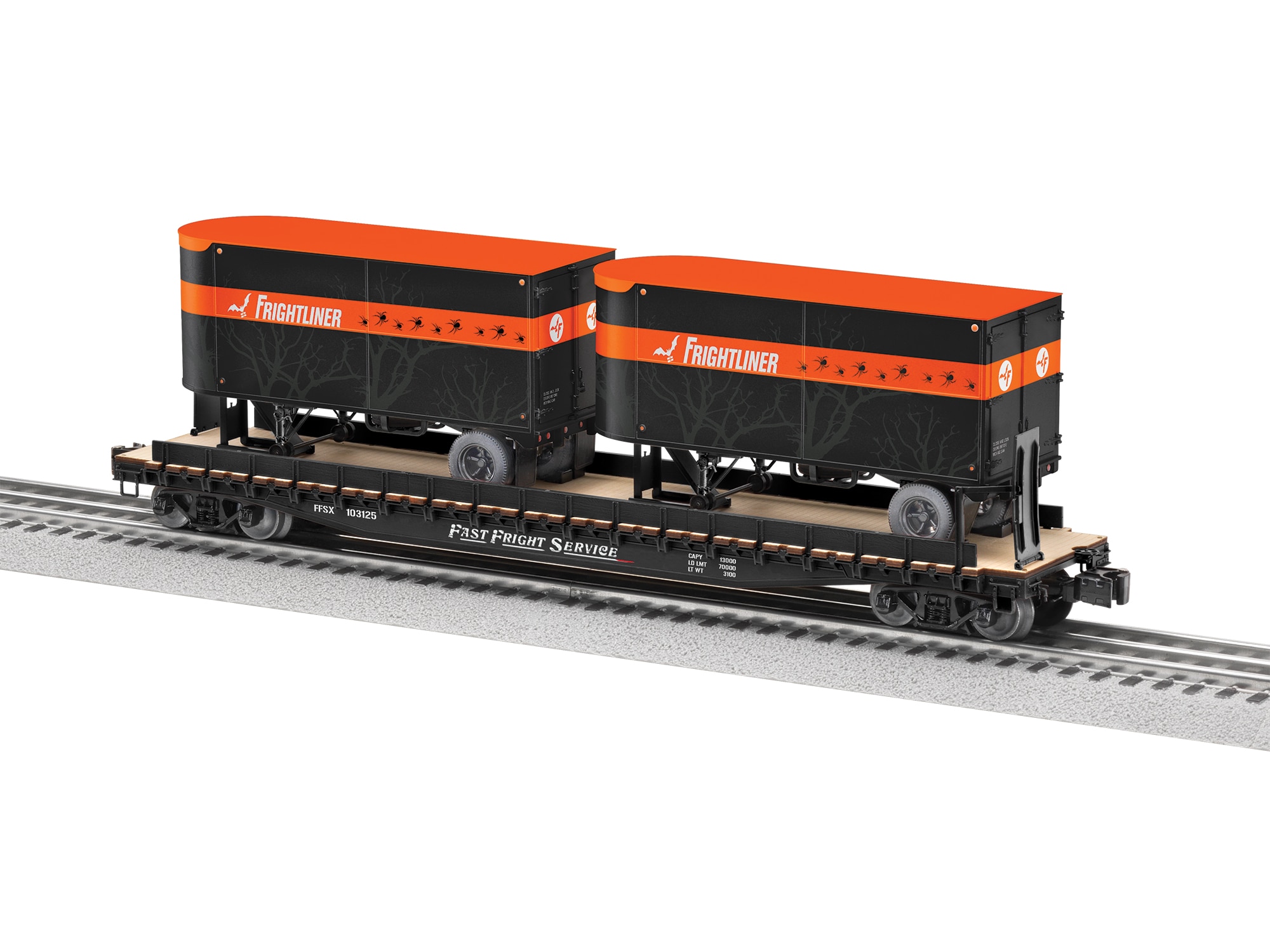 Frightliner TOFC #103125 w/2 trailers
