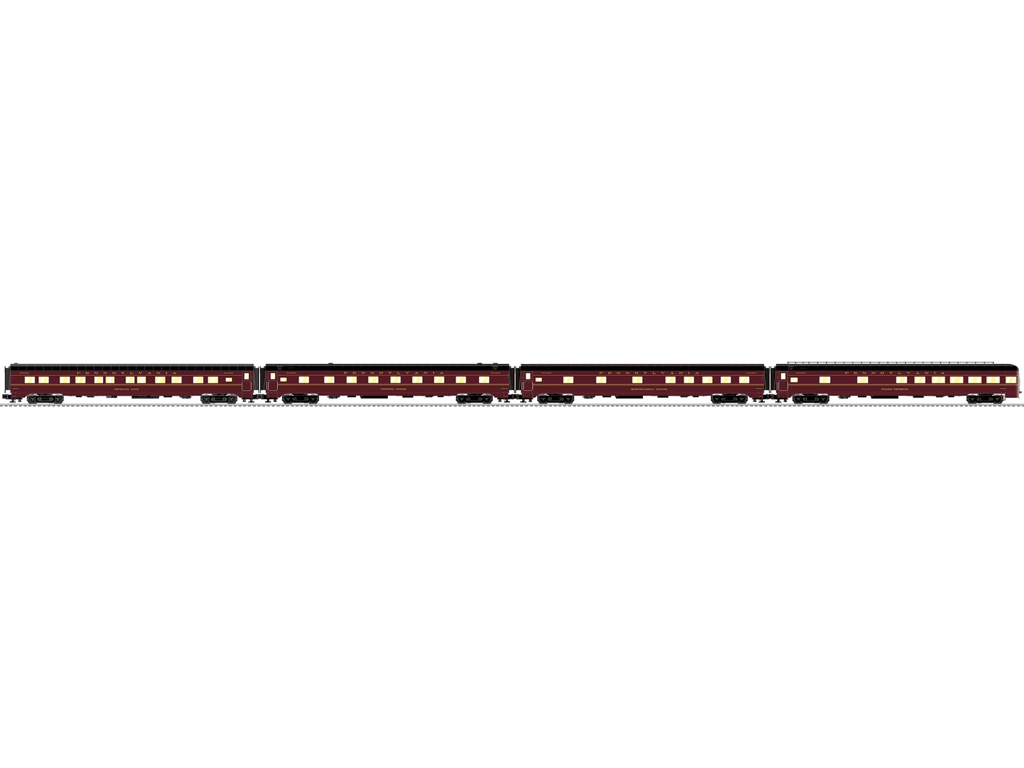 Pennsylvania Spirit of St Louis 21" Passenger Car 4 Pack