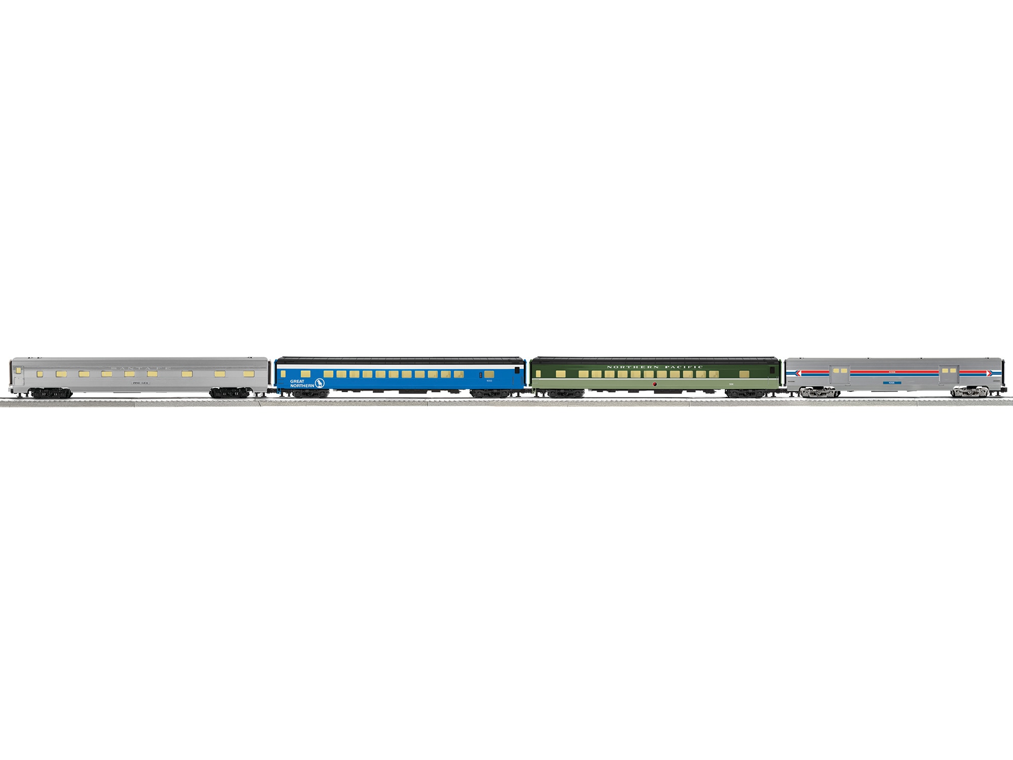 Amtrak "Rainbow" 21" 4 pack Phase I