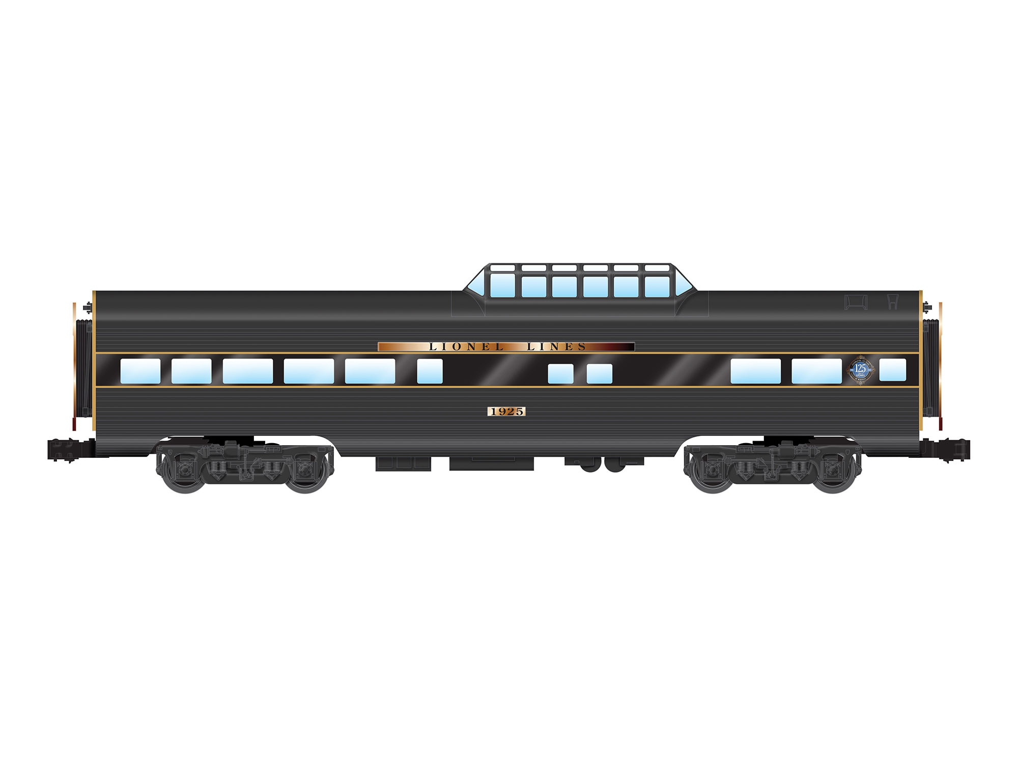 Lionel 125 Ltd 15" Aluminum Passenger Car 4 pack