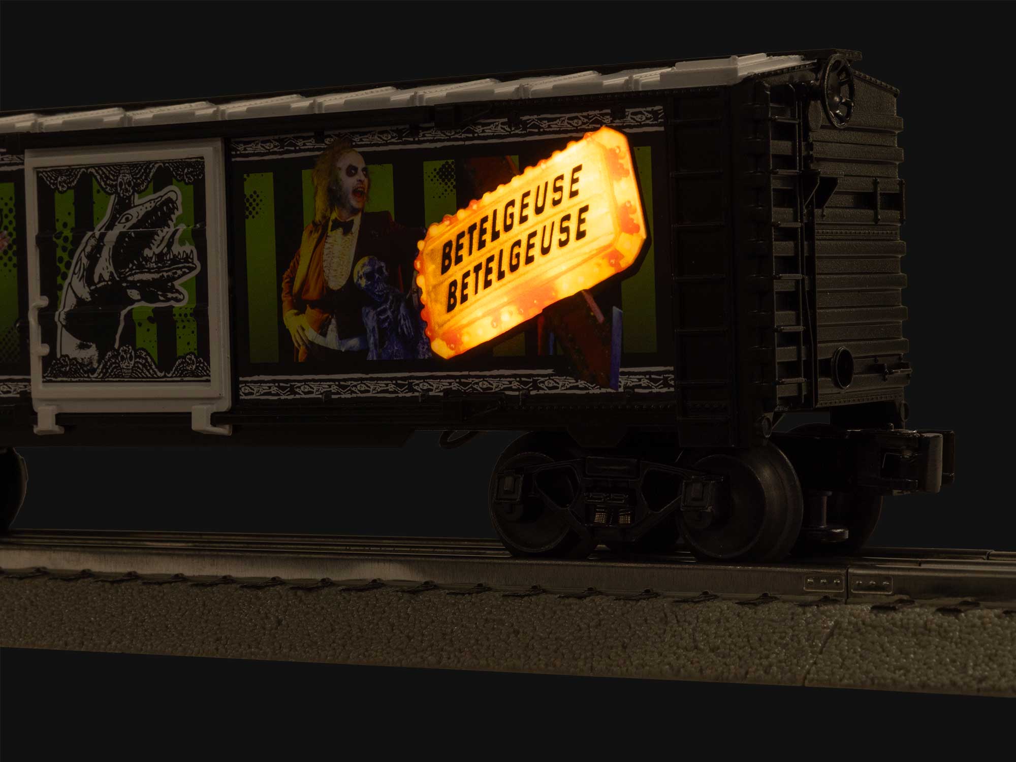 Beetlejuice lighted boxcar
