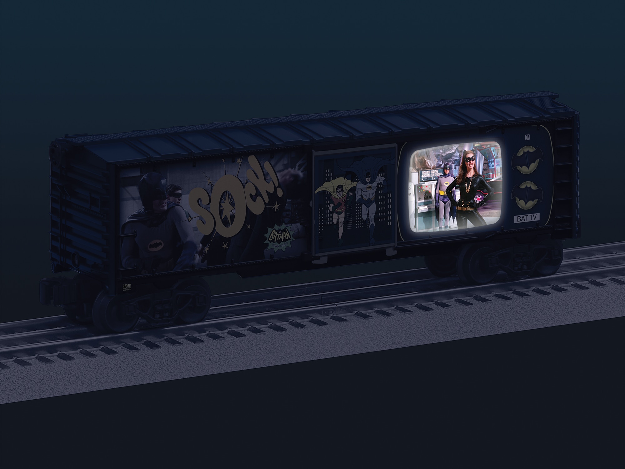 Batman Illuminated Classic TV Boxcar