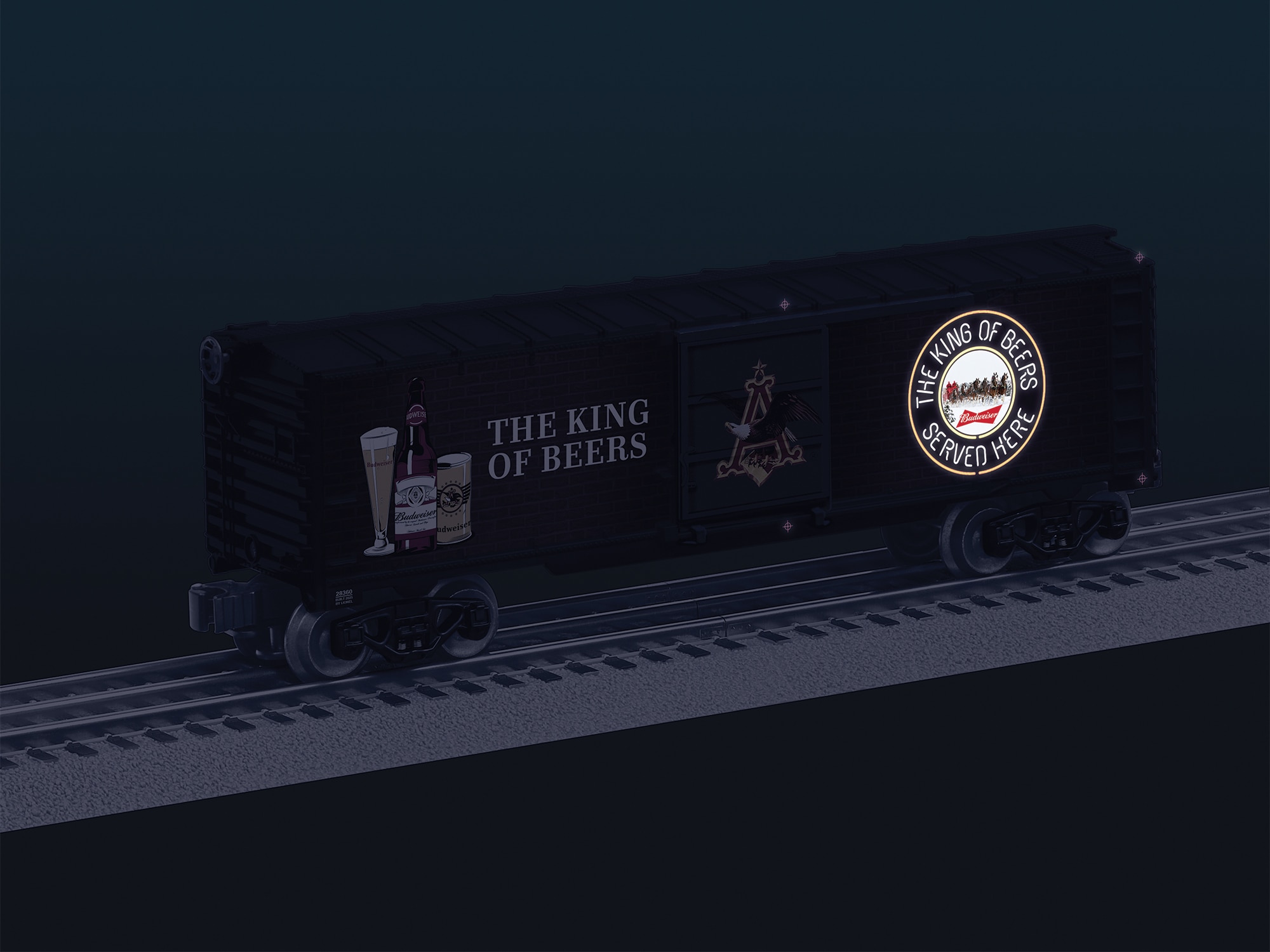 Budweiser Illuminated Bar Sign #2 Boxcar