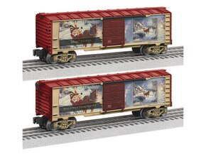 Thomas Kinkade - Disney Mickey & Minnie Evening Sleigh Ride Boxcar