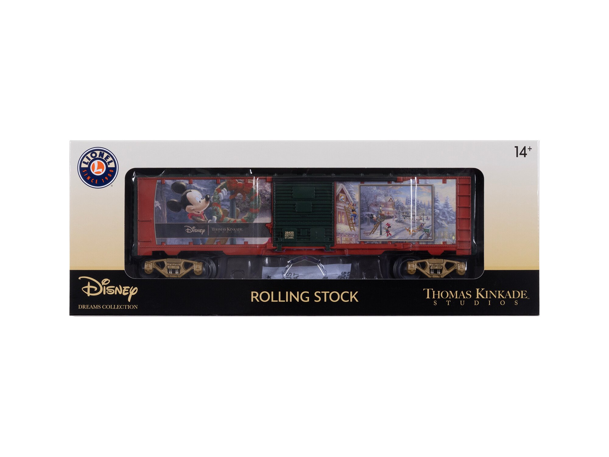 Thomas Kinkade - Disney Mickey's Victorian Christmas Boxcar