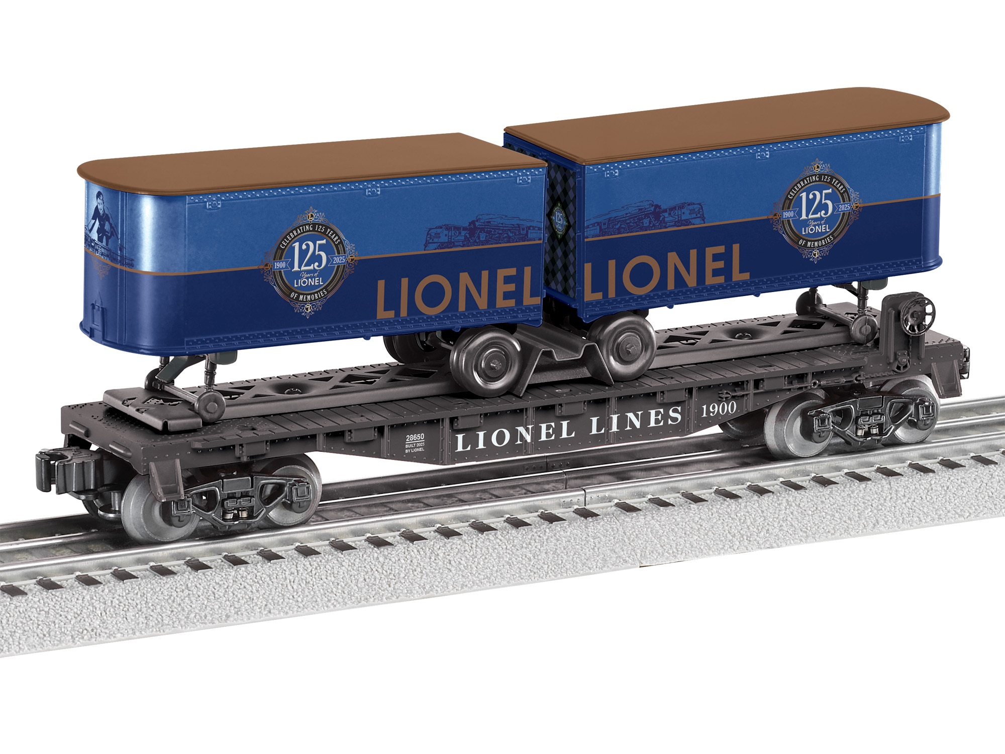 Lionel 125th Flatcar with Piggyback Trailers
