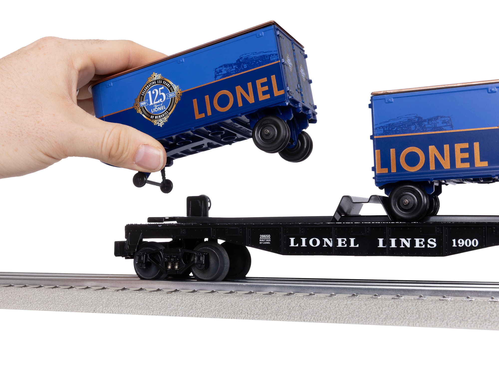 Lionel 125th Flatcar with Piggyback Trailers