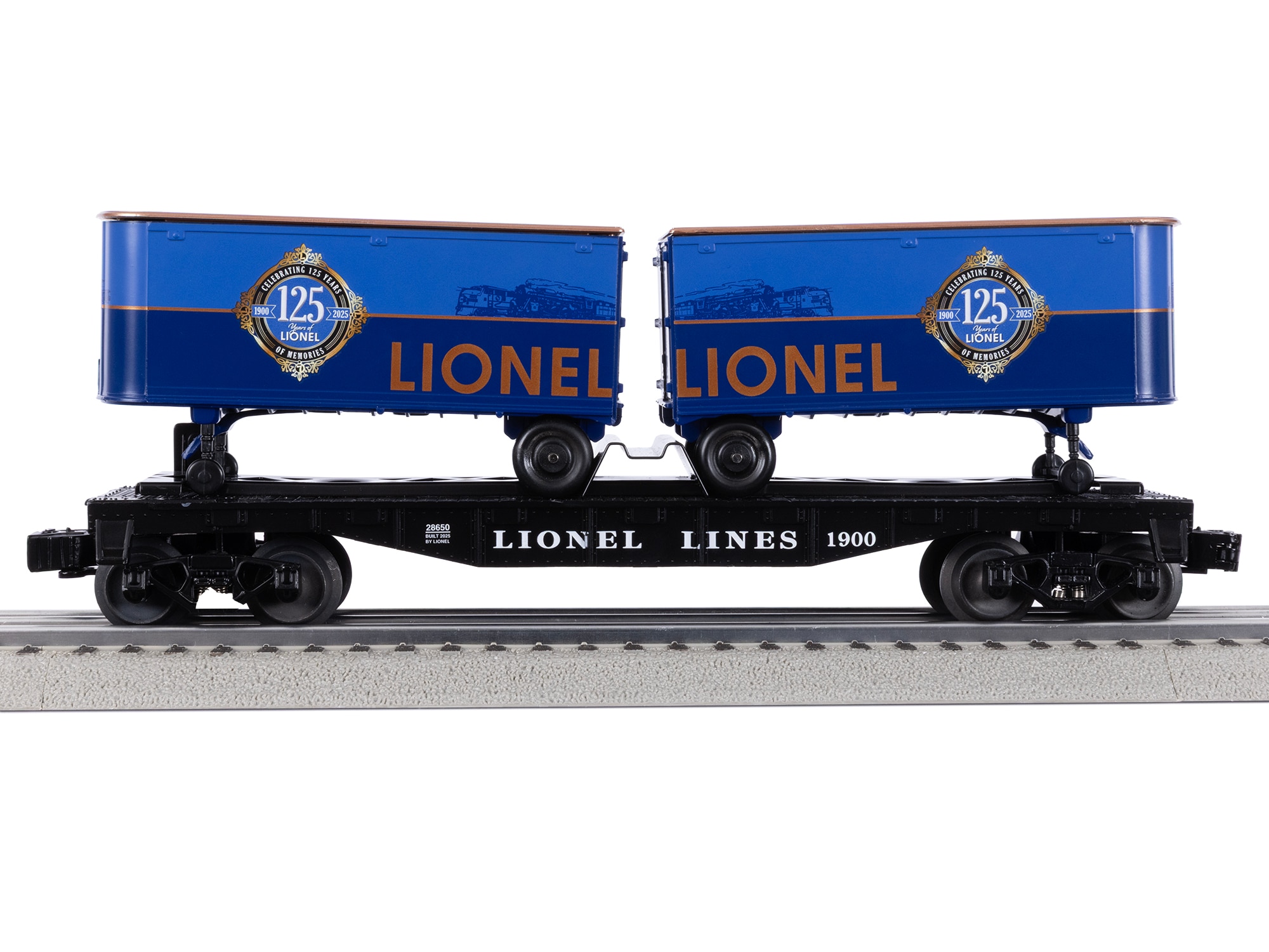 Lionel 125th Flatcar with Piggyback Trailers