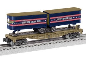 Liberty Eagle Rail Flatcar with Piggyback Trailers