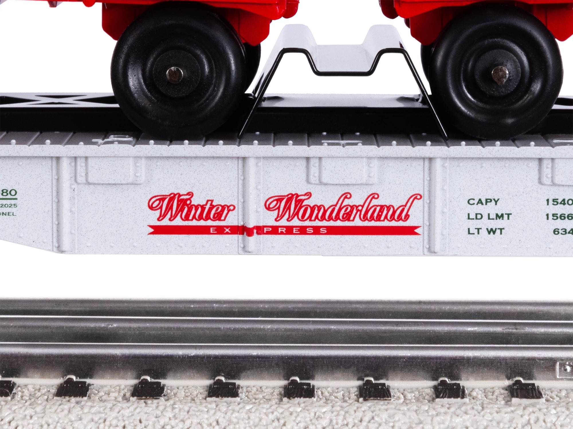 Winter Wonderland Flatcar with Piggyback Trailers