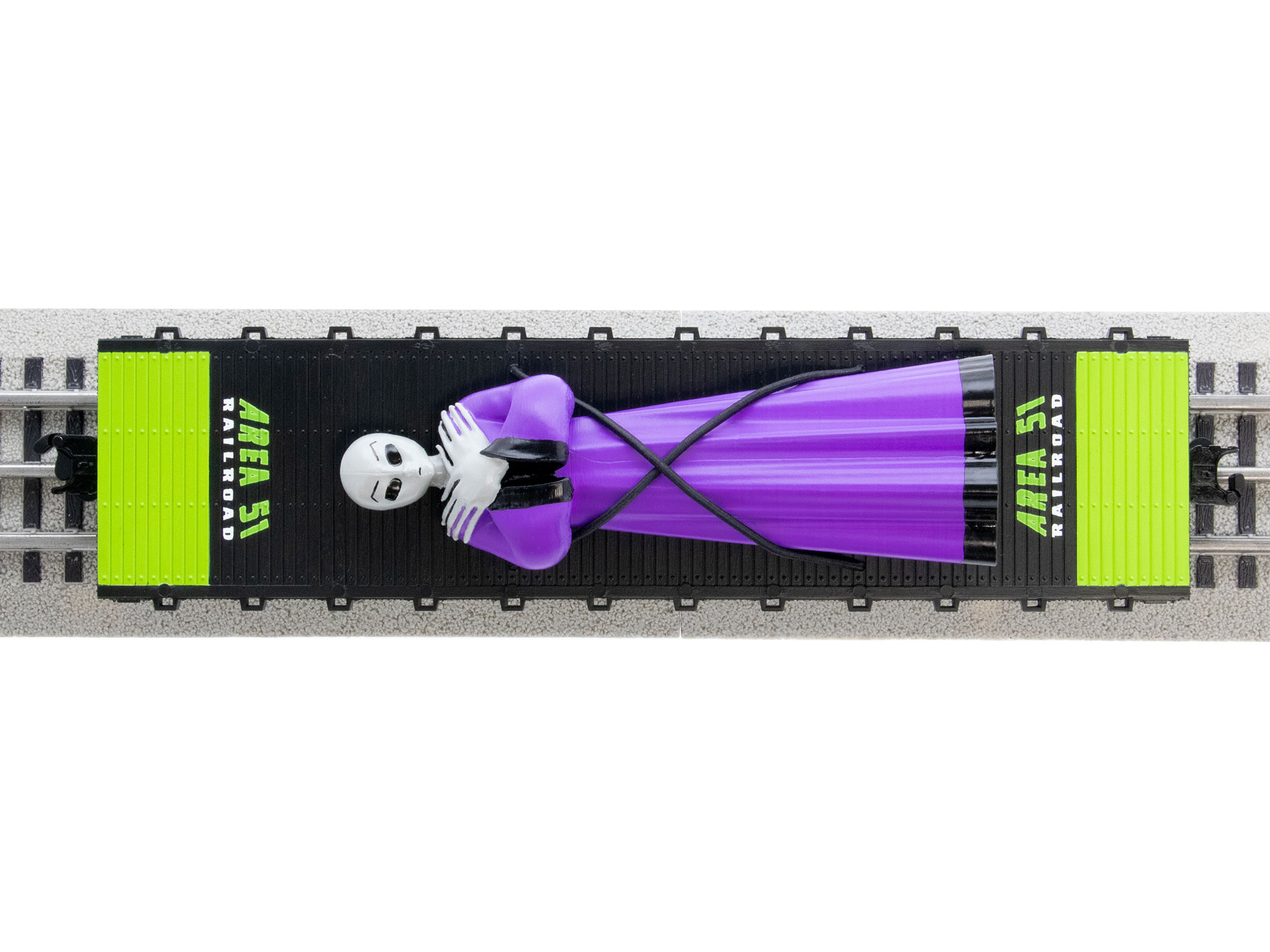 Take me to your Leader Alien FlatCar