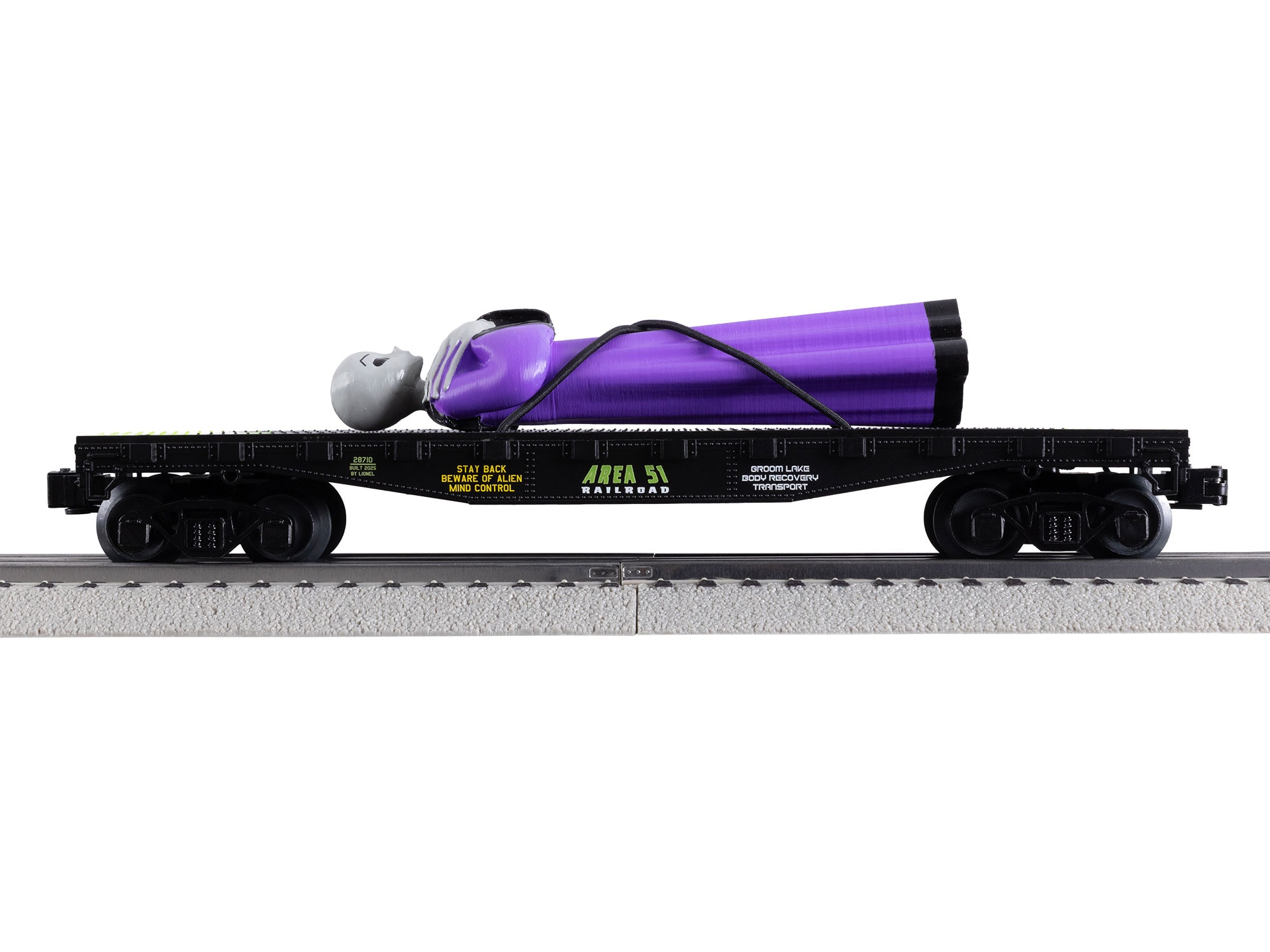 Take me to your Leader Alien FlatCar