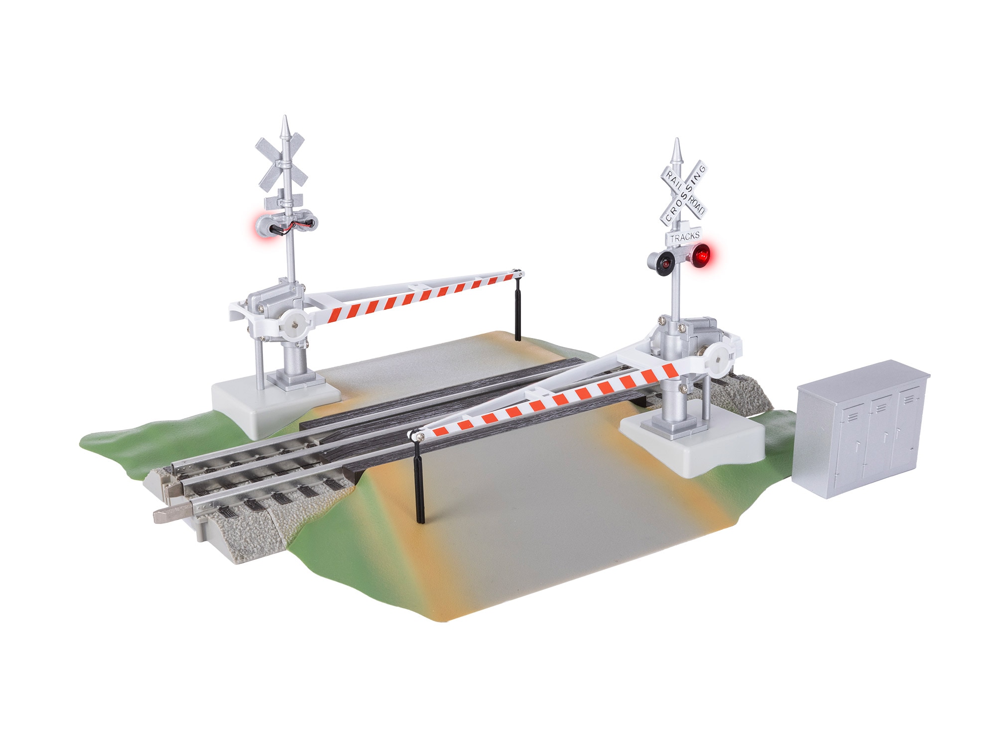FasTrack Grade Crossing with Gates & Flashers (UPDATED)