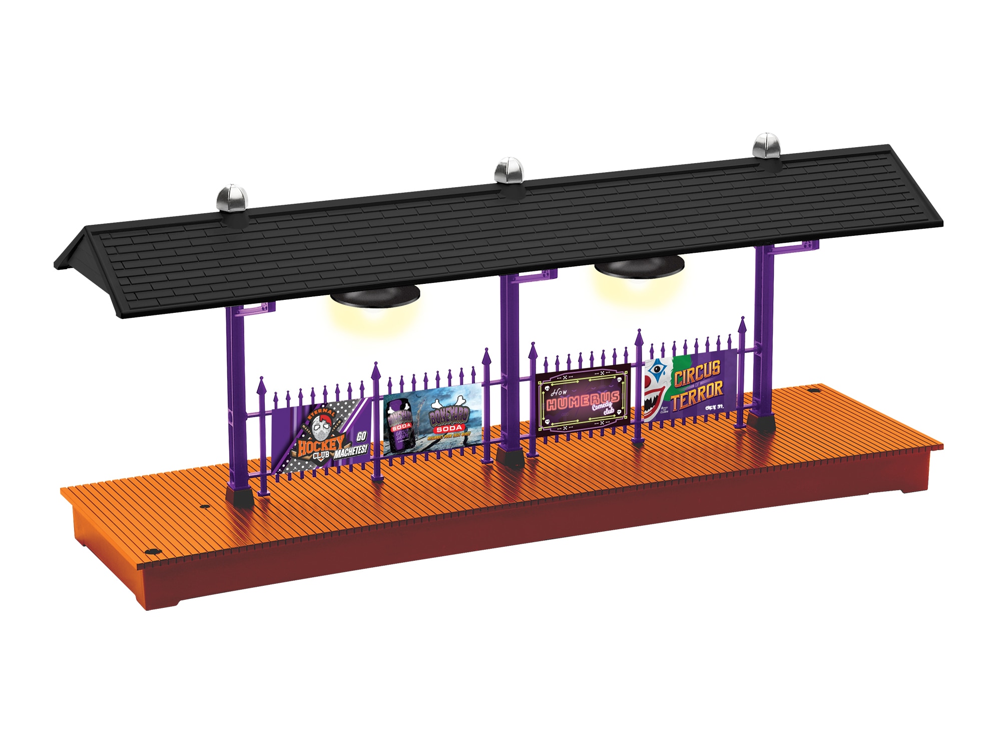 Halloween Lighted Station Platform