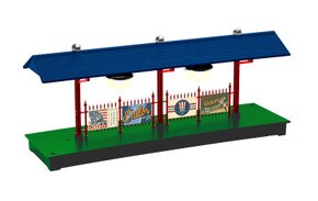 America/WWII Lighted Station Platform