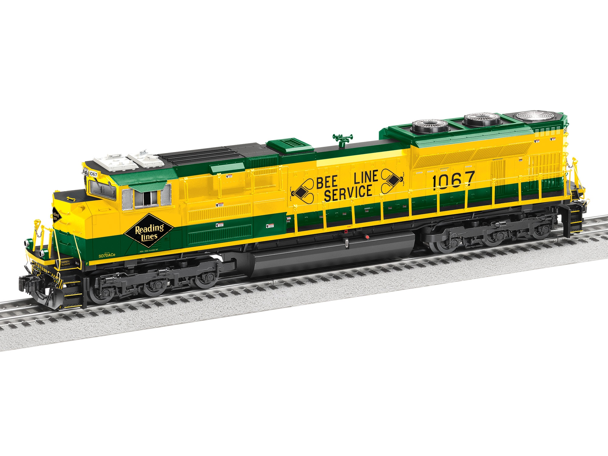 NS Reading Non-Pwd SD70ACE #1067