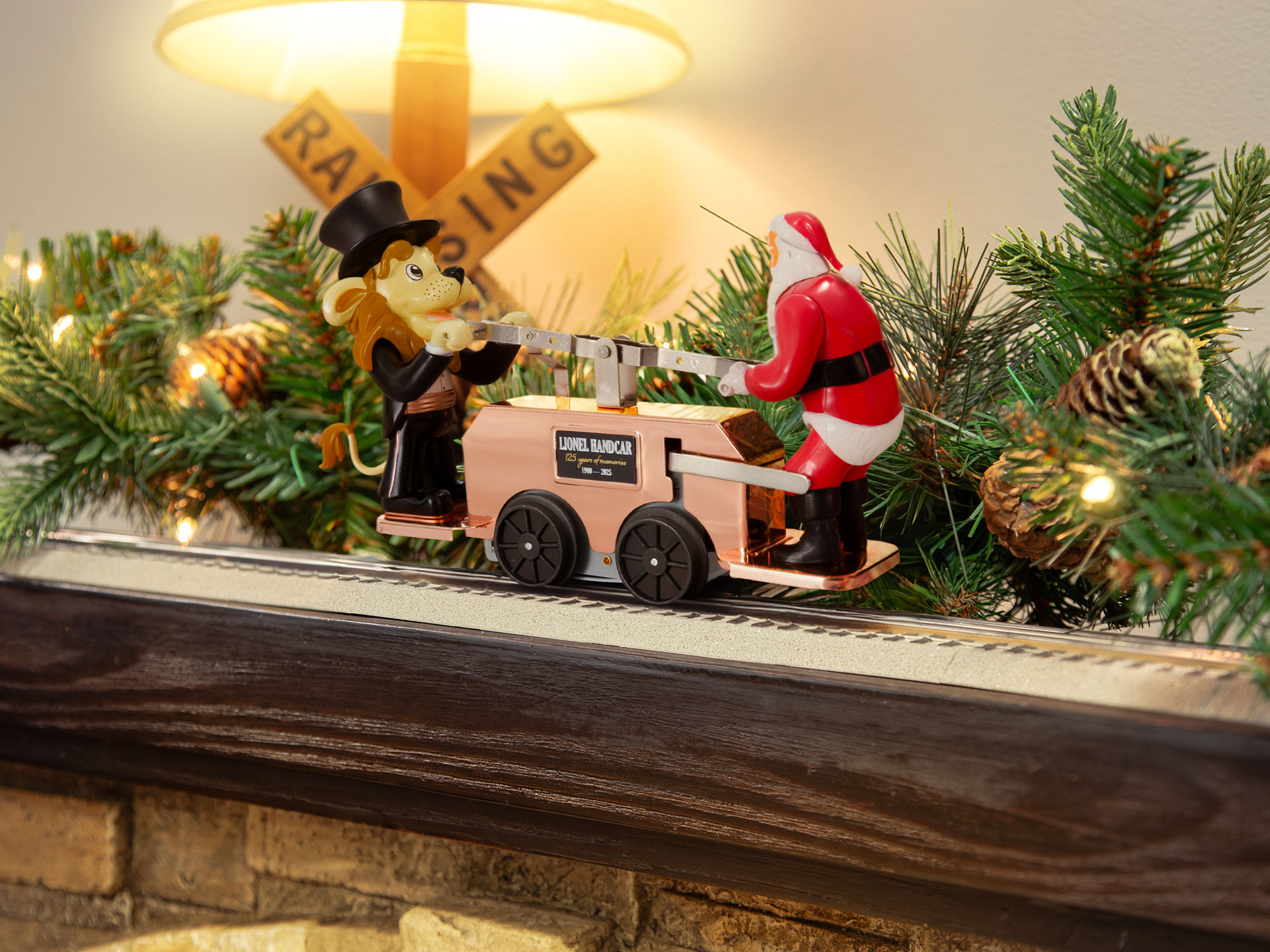 Lenny/Santa Handcar - Bronze