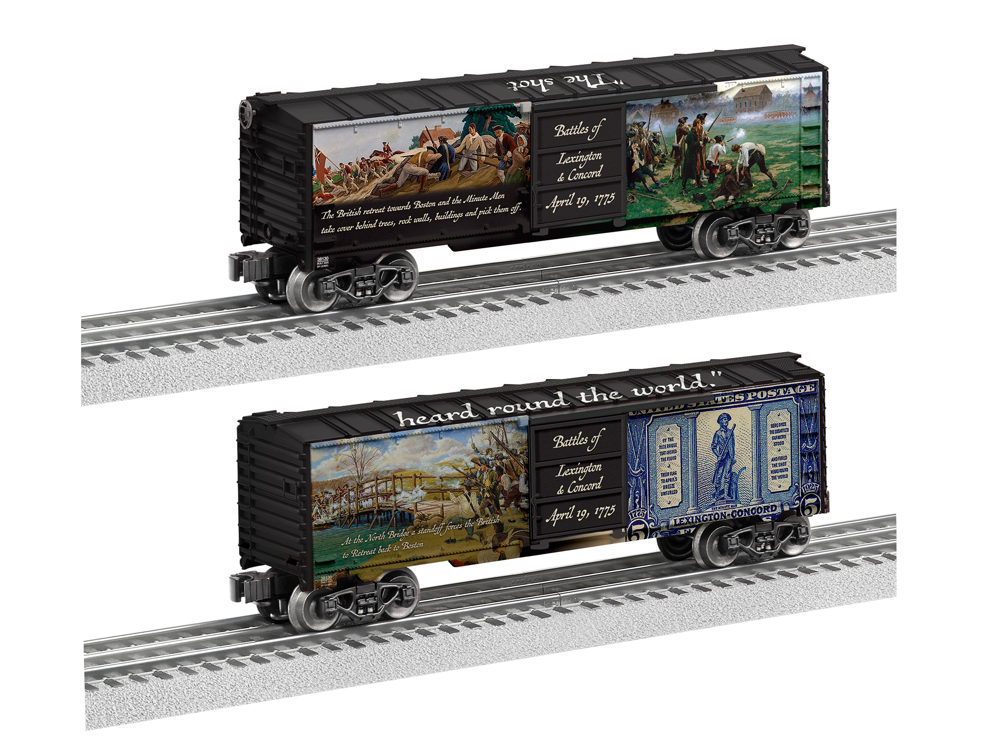 Battles of Lexington & Concord 250th Anniversary Boxcar