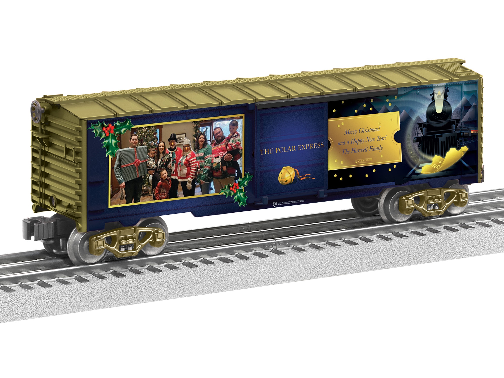 Polar Express Personalized Boxcar