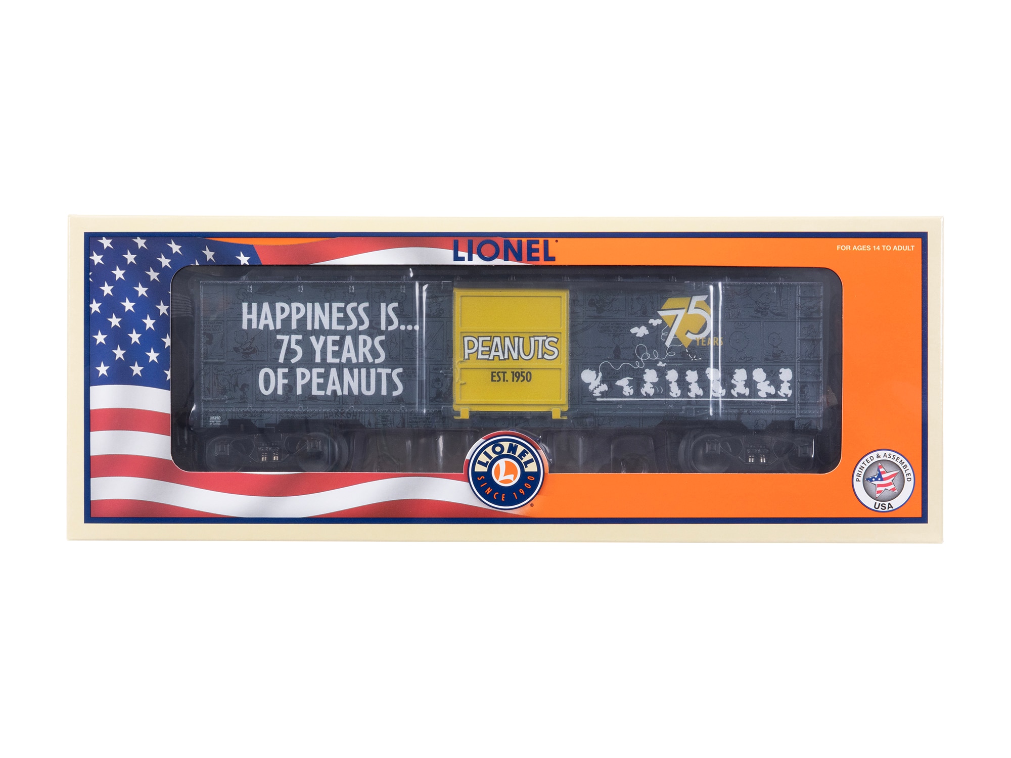 Peanuts 75th Anniversary boxcar
