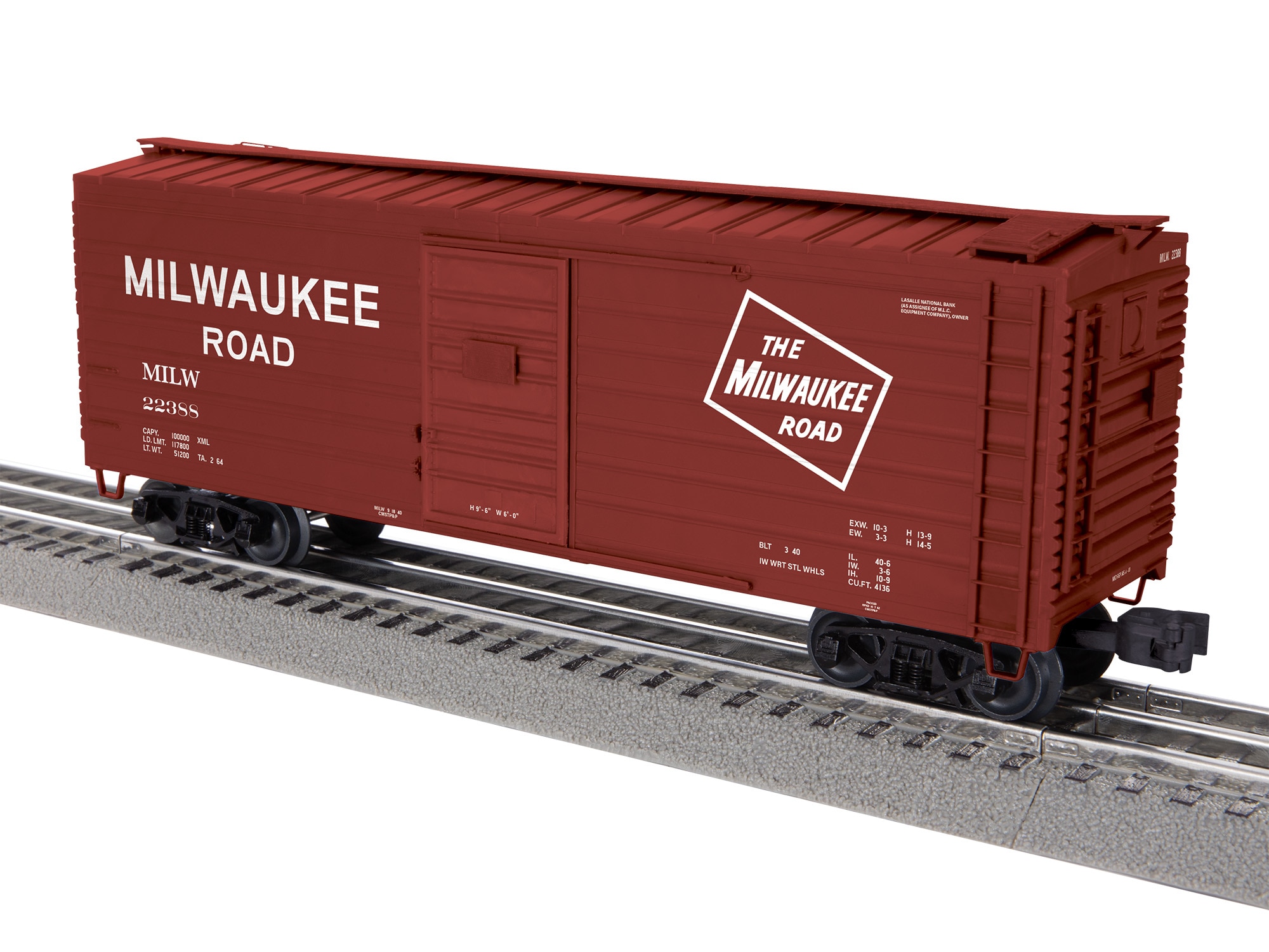 Milwaukee Road Rib-side Boxcar #22388