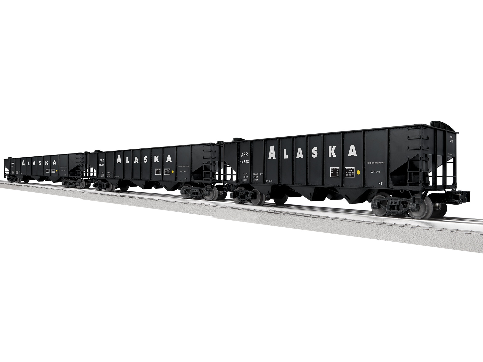 Alaska 3-Bay Hopper w/Peaked Ends 3 Pack A