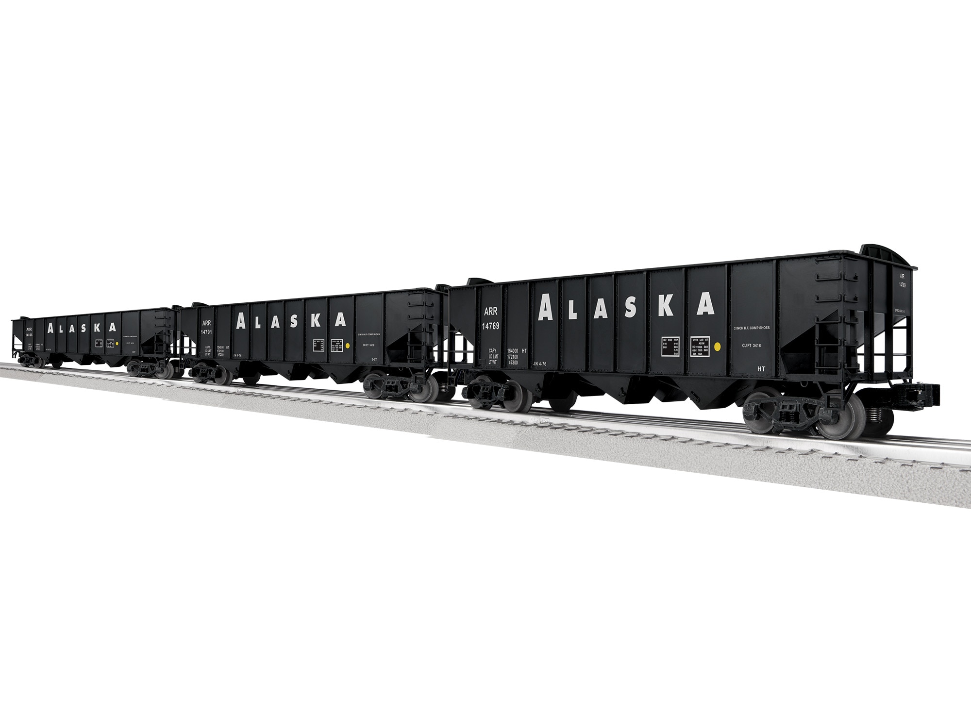 Alaska 3-Bay Hopper w/Peaked Ends 3 Pack B