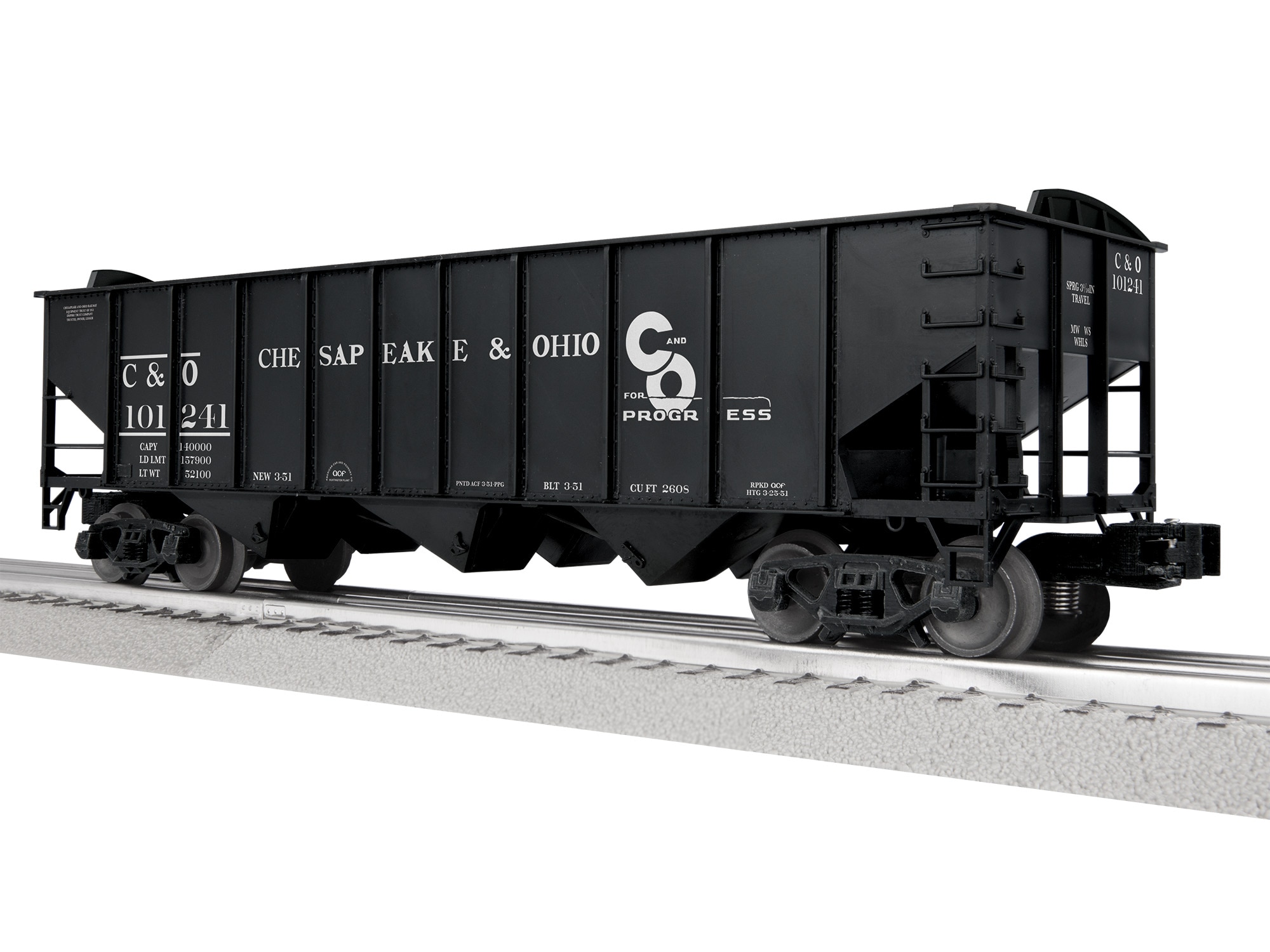 C&O 3-Bay Hopper w/Peaked Ends #101241
