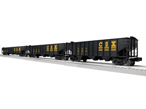 CSX 3-Bay Hopper w/Peaked Ends 3 Pack A