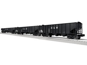 Norfolk & Western 3-Bay Hopper w/Peaked Ends 3 Pack A