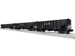 Norfolk & Western 3-Bay Hopper w/Peaked Ends 3 Pack B