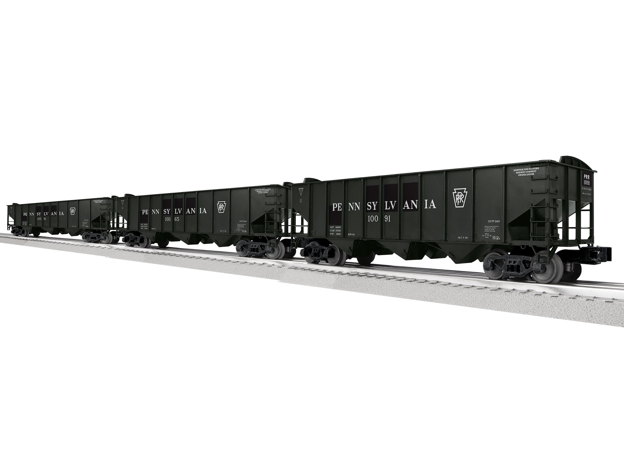 Pennsylvania 3-Bay Hopper w/Peaked Ends 3 Pack A
