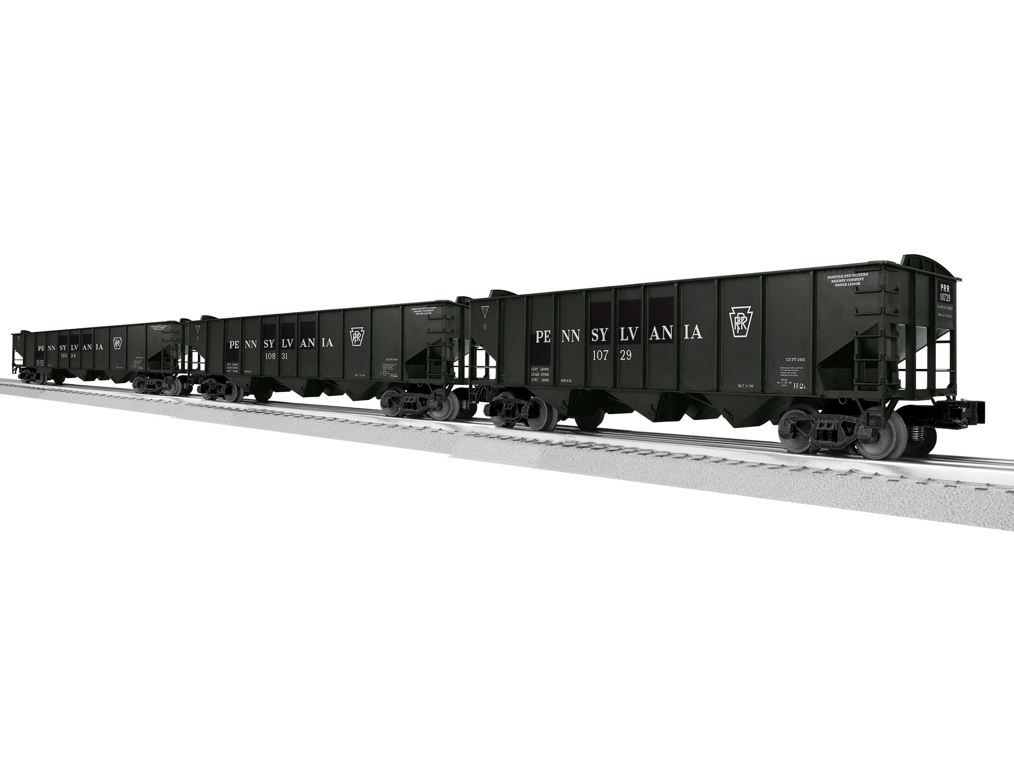 Pennsylvania 3-Bay Hopper w/Peaked Ends 3 Pack B