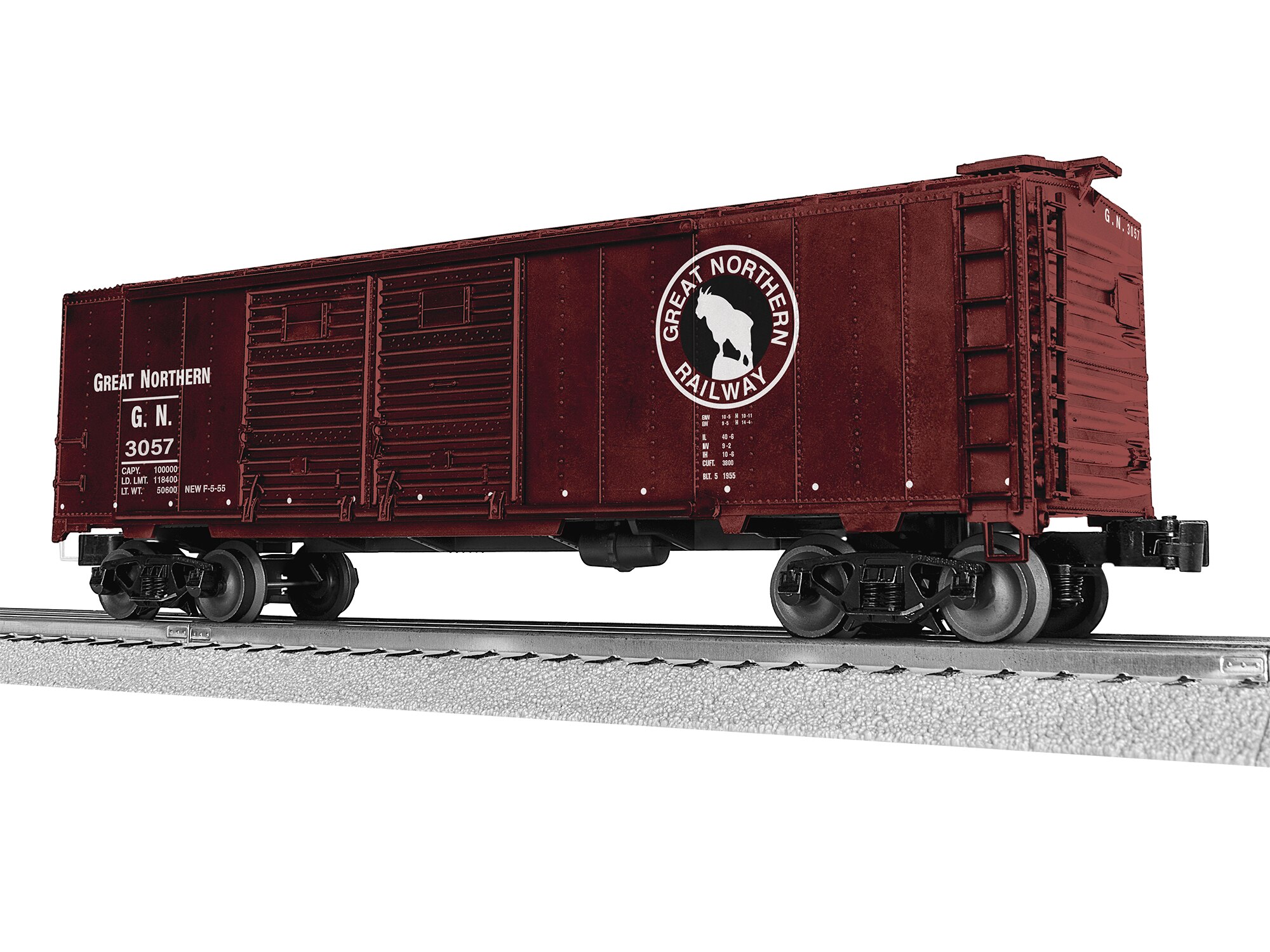 Great Northern 40' Double Door Boxcar #3057