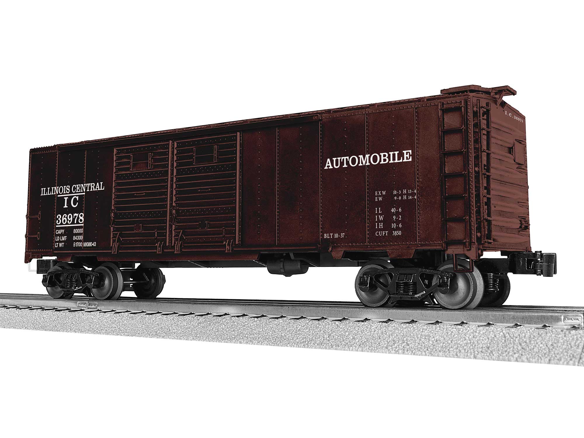 Illinois Central 40' Double Door Boxcar #36978