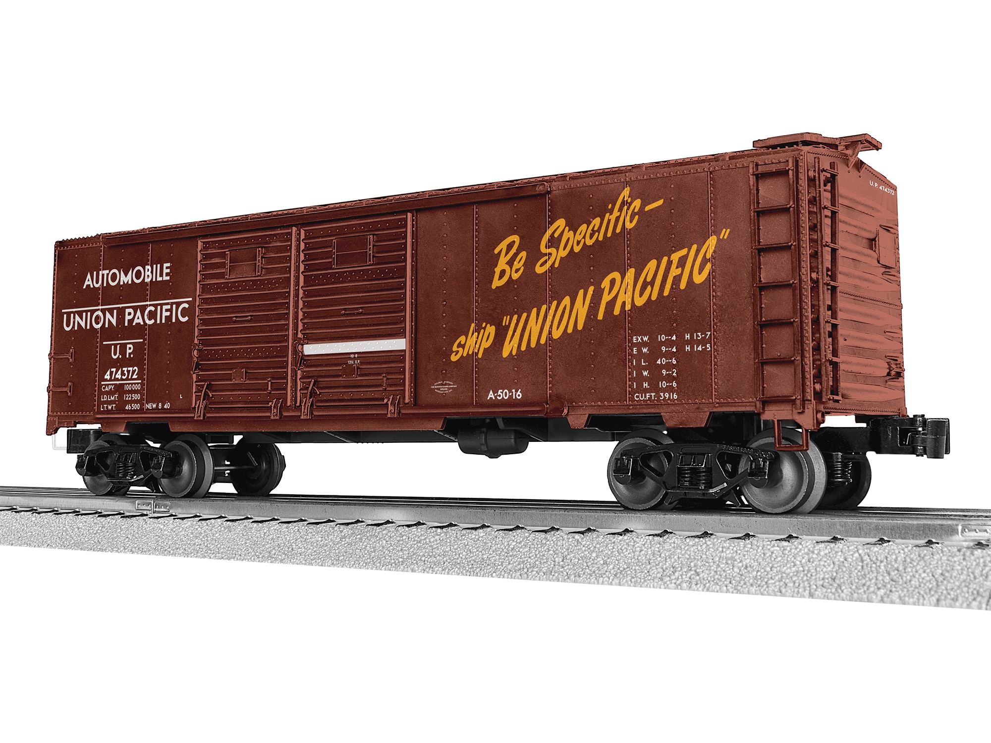 Union Pacific 40' Double Door Boxcar #474372